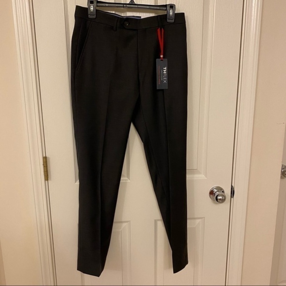 Tommy Hilfiger Men's Modern-Fit TH Flex Stretch Suit Pants in Charcoal 30W * 30L - Picture 8 of 15